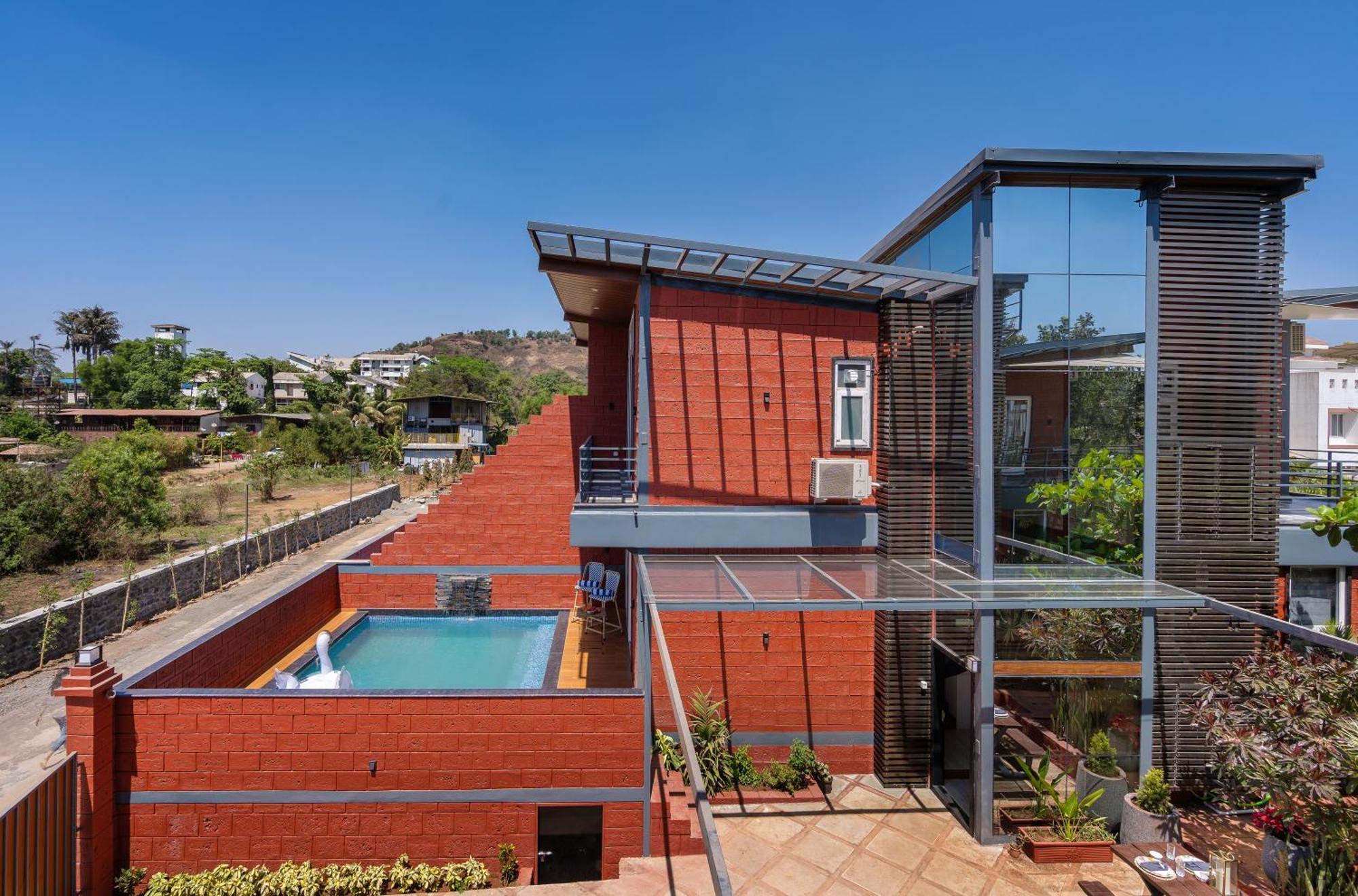 Saffronstays Calvin - 3 Bedroom Pool Villa In 로나발라 외부 사진